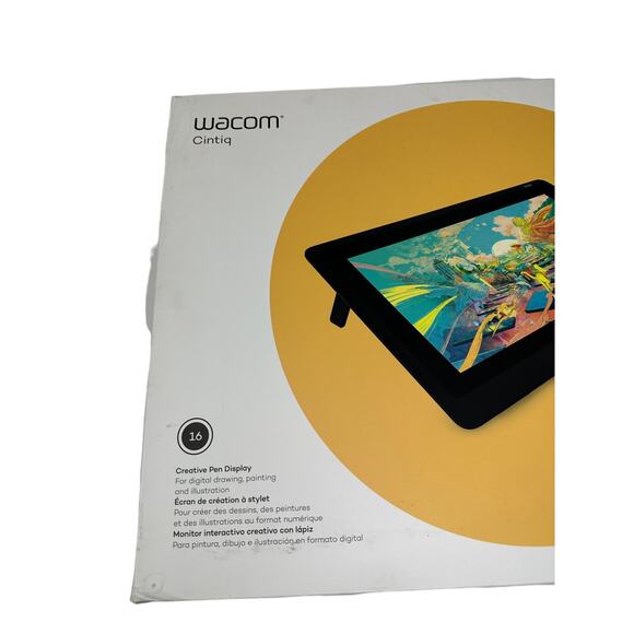 Wacom Cintiq 16 Creative Pen Display Drawing Tablet Black - Picture 2 of 5